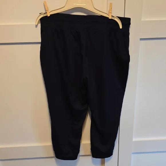 GreenTea Women's Dark Joggers with Sky Blue Drawstring - Picture 2 of 9